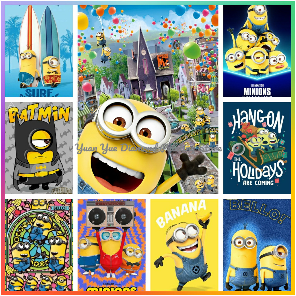 Embroidery Ideas - 1pc frameloze Diamond Painting Cute-M-Minions Cartoon