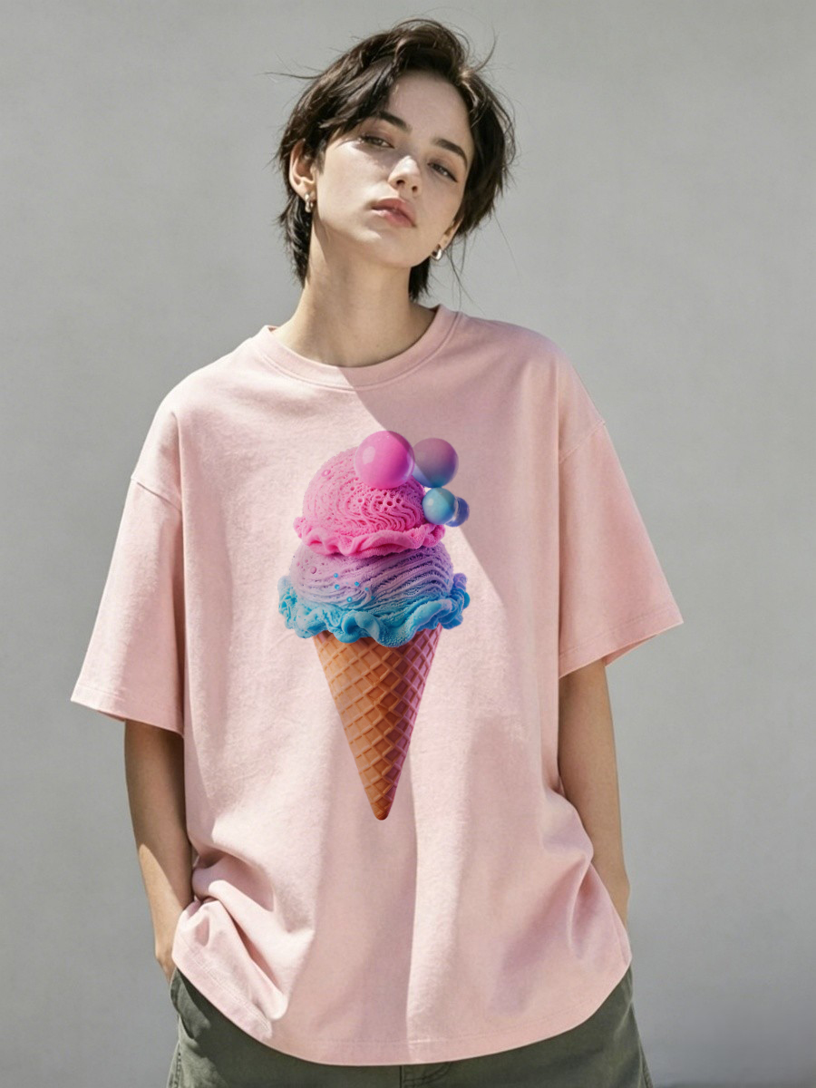Embroidery Chain Stitch - T-shirts voor meisjes, met kettingstiksel, rekbare