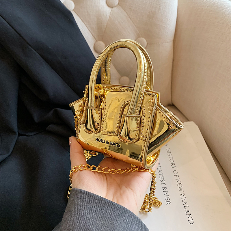 Embroidery Ideas - Trendy mini-oortelefoontas Crossbody-schoudertassen Gouden portemonnee Handtassen