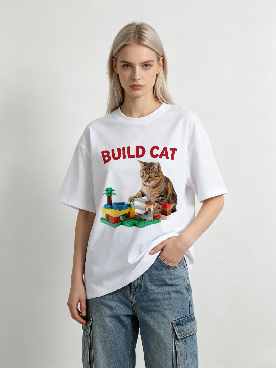 Embroidery Moisturizer - T-shirt met huisdierprint Slank, opvallend, stijlvol,