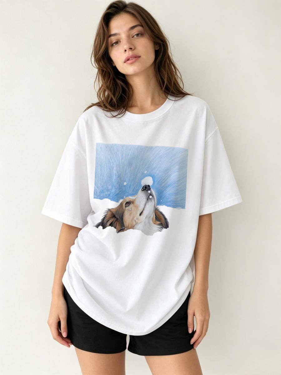 Embroidery Moisturizer - T-shirts Basis kantoorprinter met delicate weefstructuur,