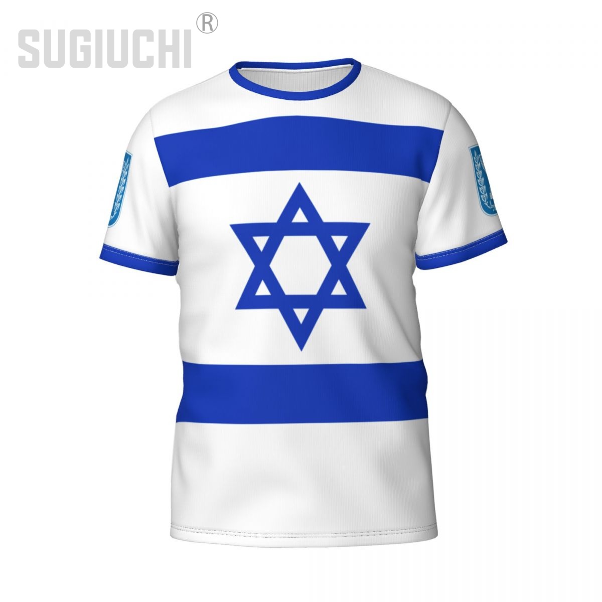 Embroidery World - Aangepaste naam nummer Israël vlag embleem