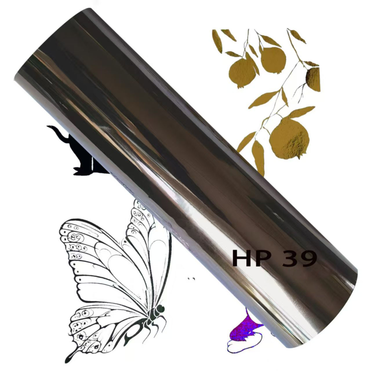 Transfer Paper Carbon - 32m×120m Pewter Kleur DIY Hot Stamping