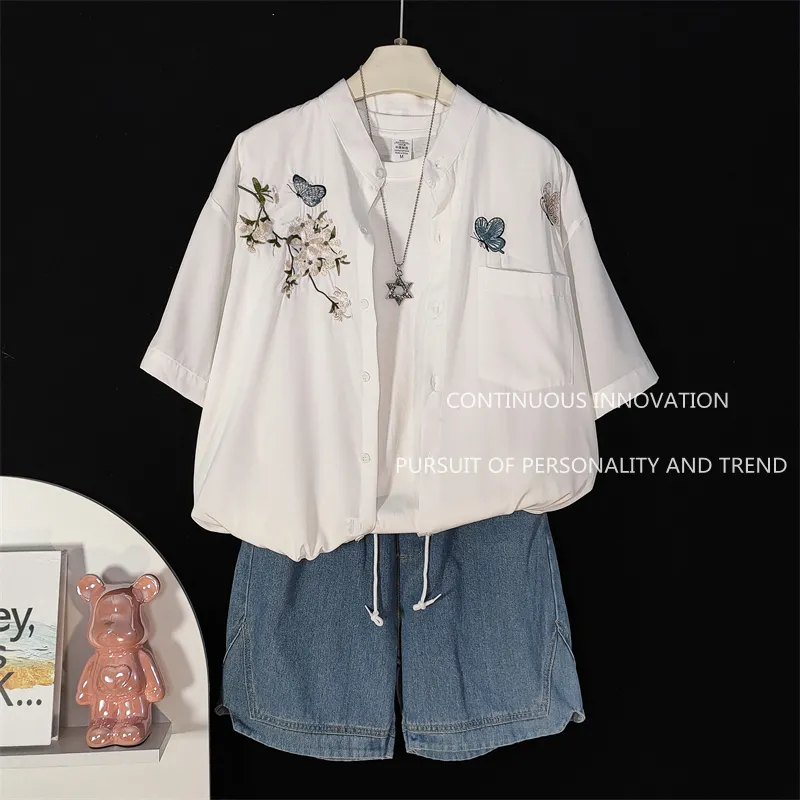 Embroidery In The Piece - Heren 3-delige set Chinese stijl borduurwerk