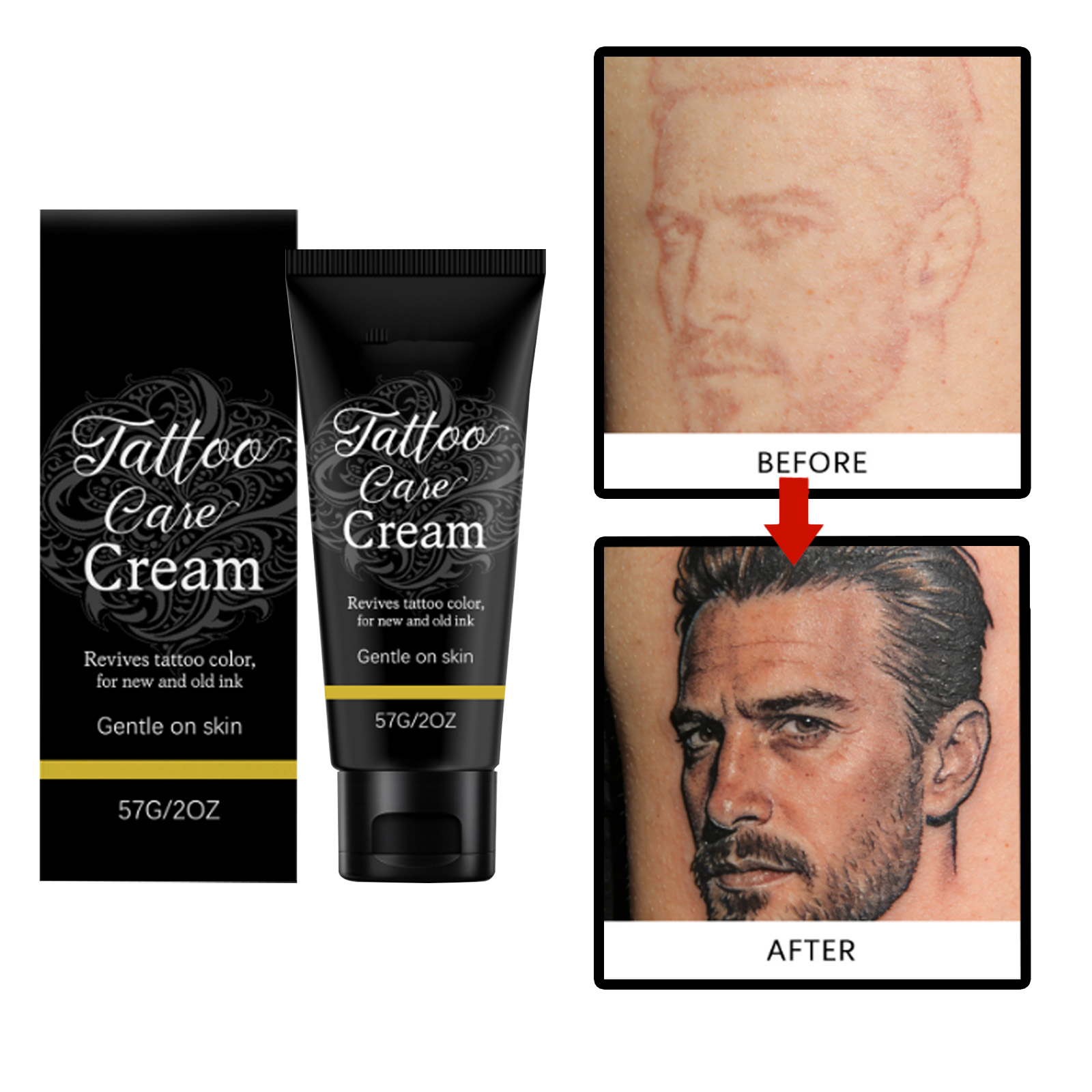 Embroidery Moisturizer - Tattoo Aftercare Cream, kleurfixerend, hydraterend, huidverzorgend,