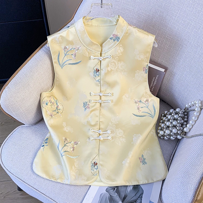 Embroidery Vest - Nieuwe Chinese stijl Oosterse klassieke zware
