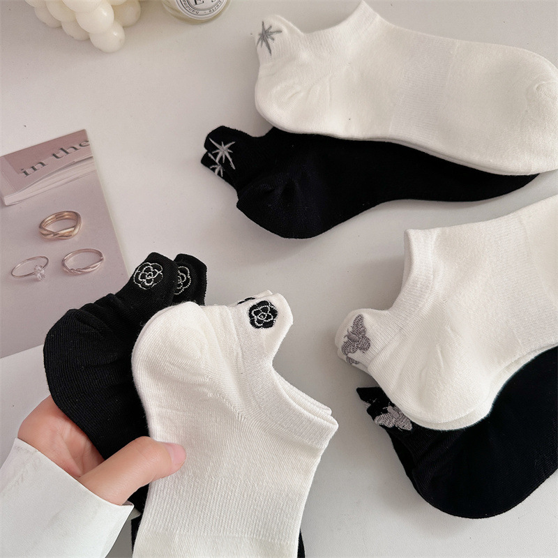 6 paar luxe merk damessokken s - Embroidery On Socks recensie en prijs