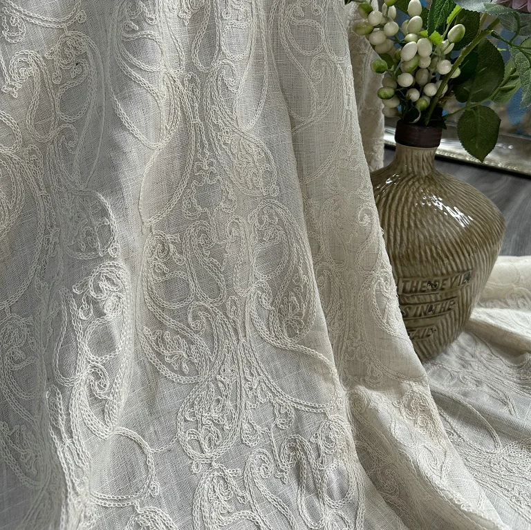 Pure linnen basisstof met kato - Embroidery Chain Stitch recensie en prijs