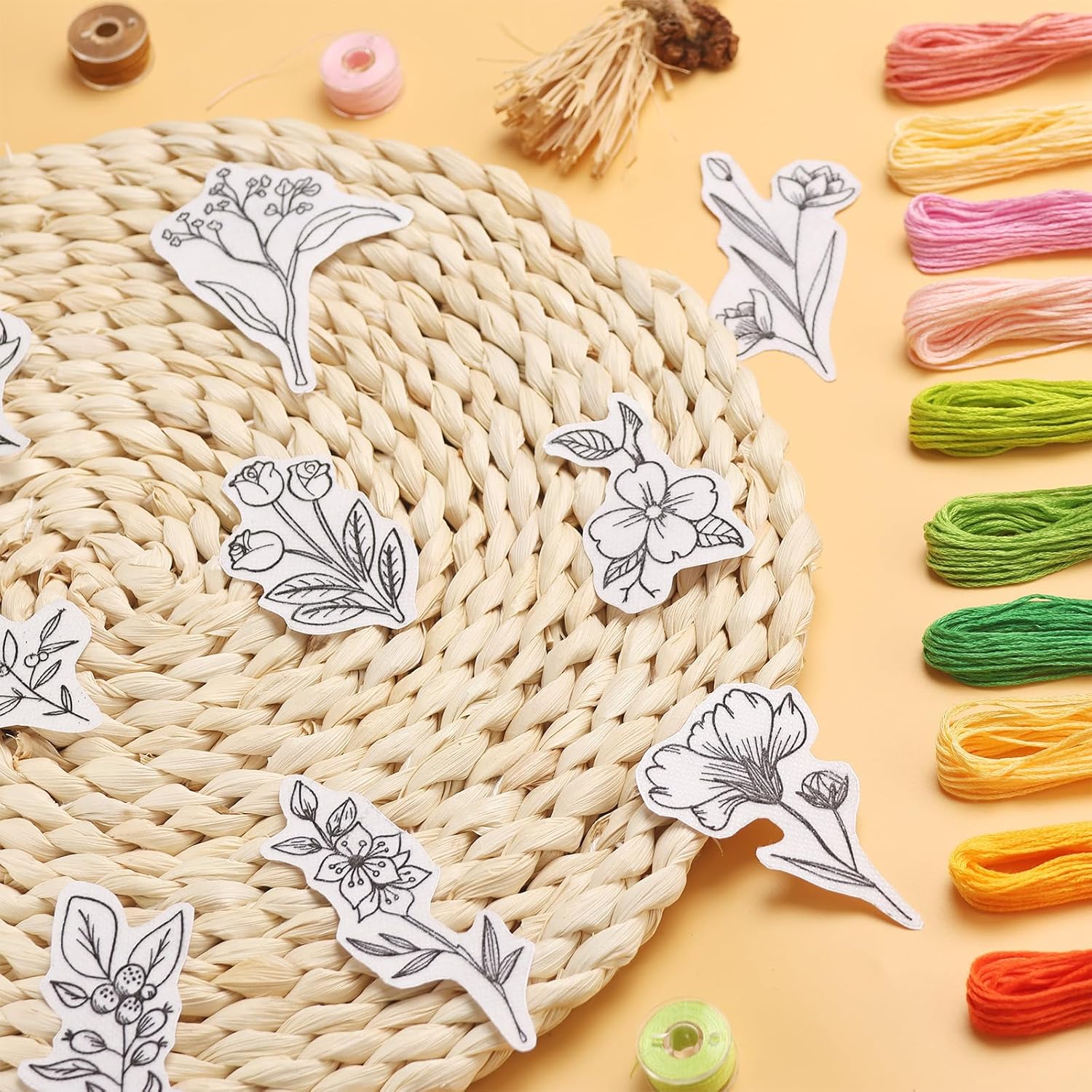 50 stuks wateroplosbare borduu - Embroidery Ideas recensie en prijs