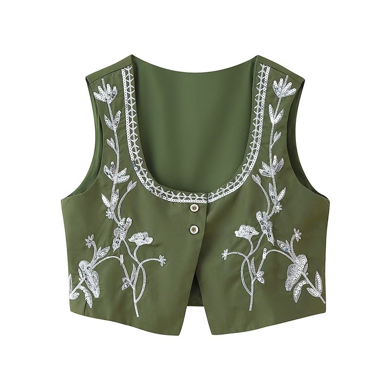 Damesmode Zwaar Geborduurde Pa - Embroidery Vest recensie en prijs