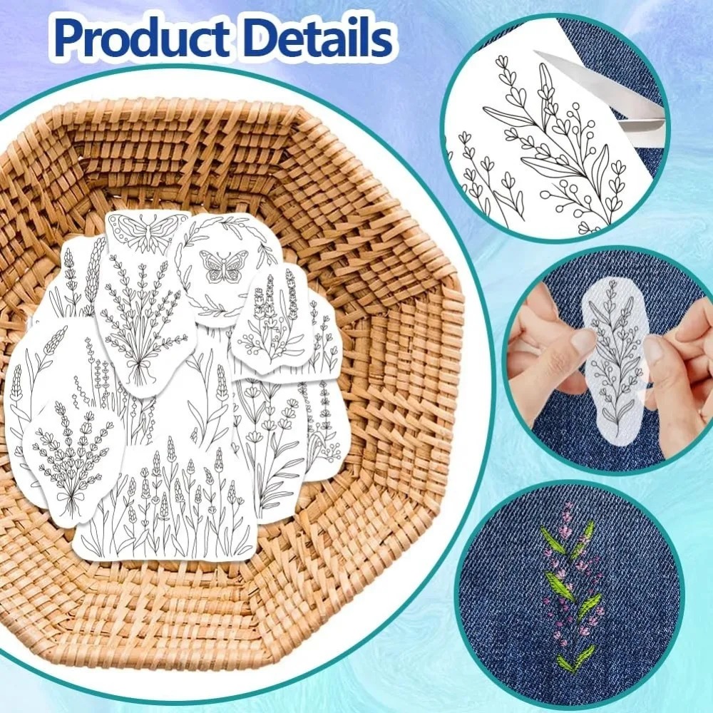 4 vellen lavendelbloem vlinder - Water Soluble Stabilizer recensie en prijs