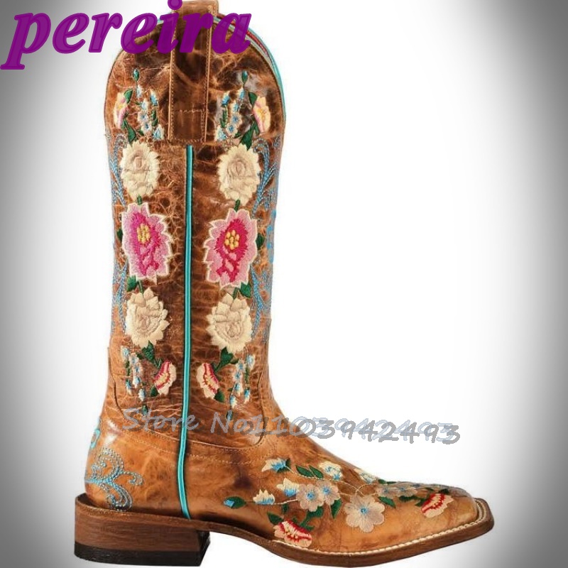 Geborduurde bloemlaarzen Rose  - Embroidery Rose recensie en prijs