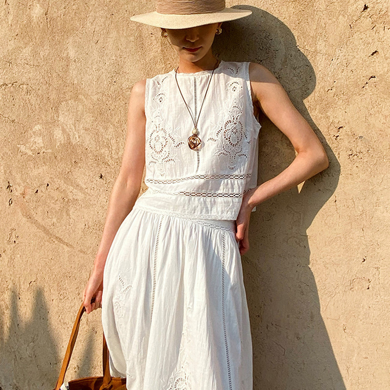 Franse ontwerper Boho witte ka - Embroidery Vest recensie en prijs