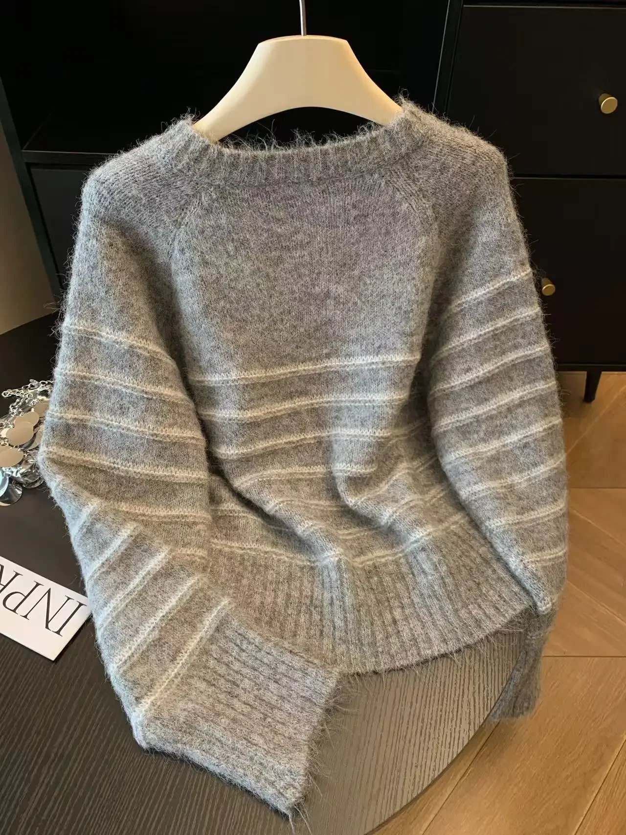 Herfst Winter Dames gestreepte - Embroidery A recensie en prijs