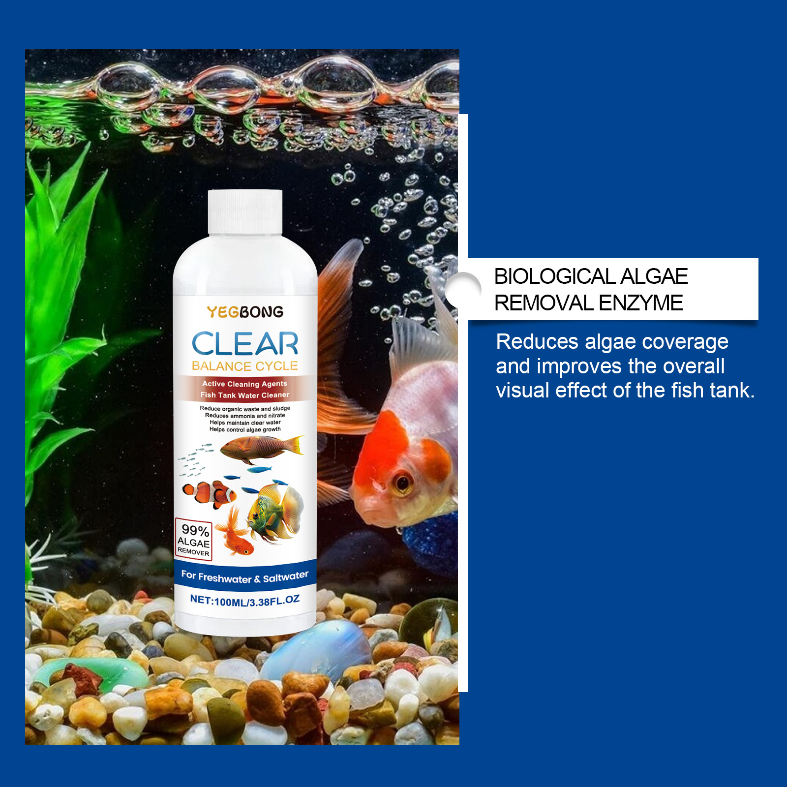 Aquarium Water Clarifier 100ml - Water Soluble Stabilizer recensie en prijs