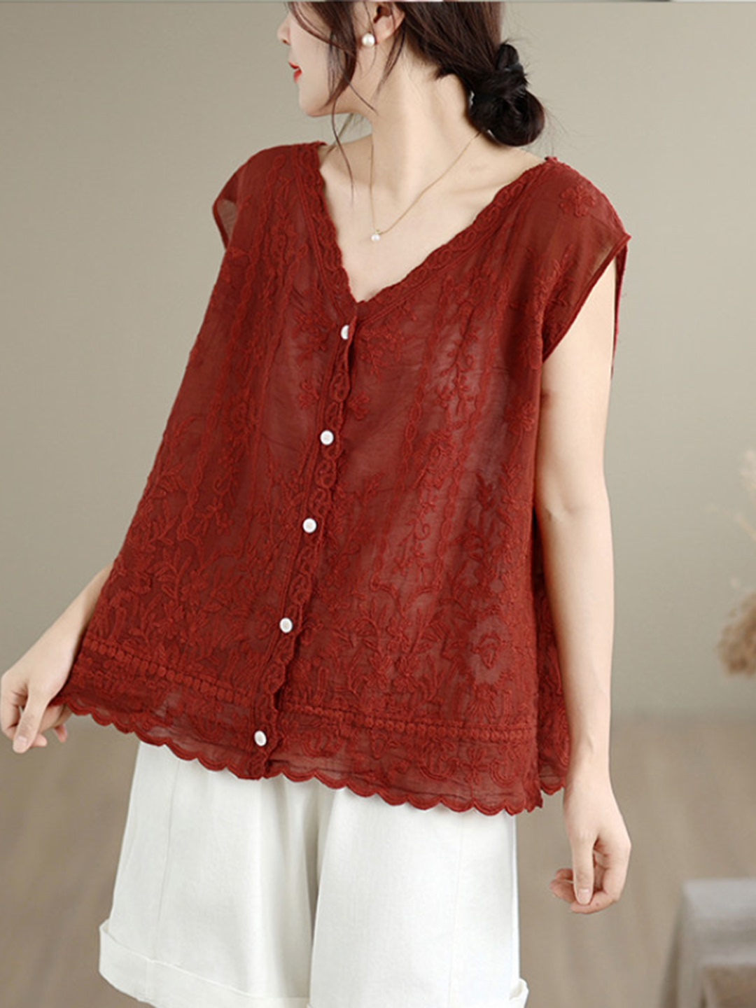 Zomer Nieuw Zwaar Geborduurd V - Embroidery Vest recensie en prijs