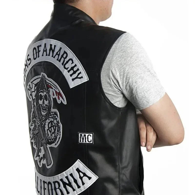 ABC123Leather Heren Motorfiets - Embroidery Vest recensie en prijs