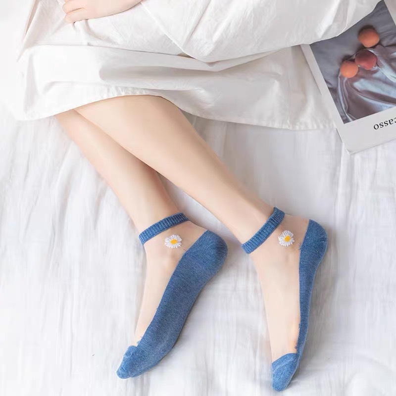 5 paren/partij Korea Stijl Vro - Embroidery On Socks recensie en prijs
