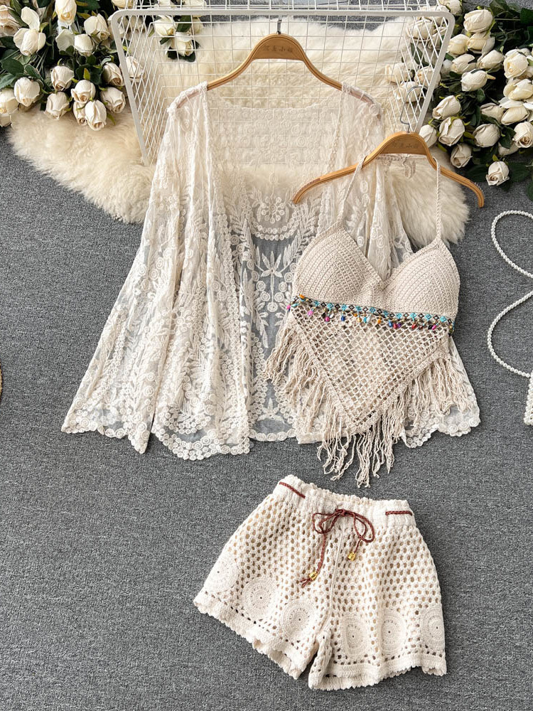 Zomer Nieuwe Vakantiepak Dames - Embroidery Cardigan recensie en prijs