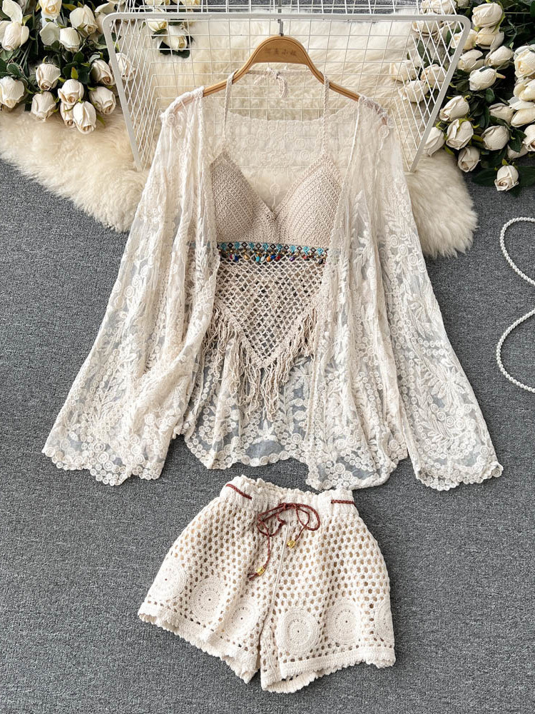 Zomer Nieuwe Vakantiepak Dames - Embroidery Cardigan recensie en prijs