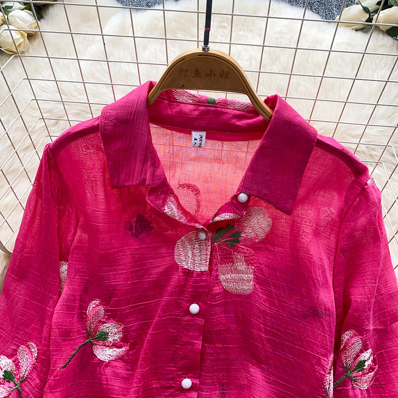 Koreaanse stijl bloemen gebord - Embroidery Cardigan recensie en prijs