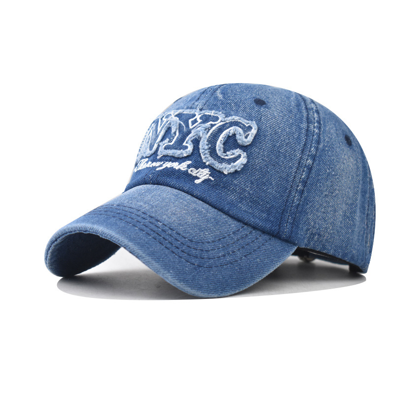 Denim Baseball Cap Nyc Letters - Embroidery Nyc recensie en prijs