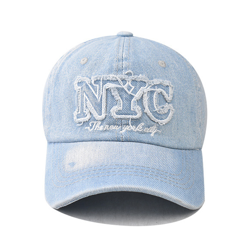 Denim Baseball Cap Nyc Letters - Embroidery Nyc recensie en prijs