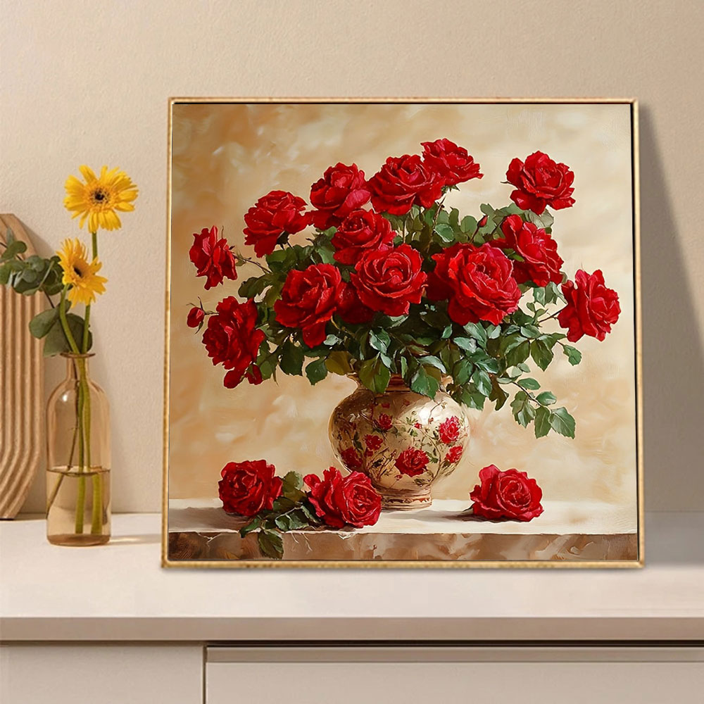 Rose Diamond schilderij volled - Embroidery Rose recensie en prijs
