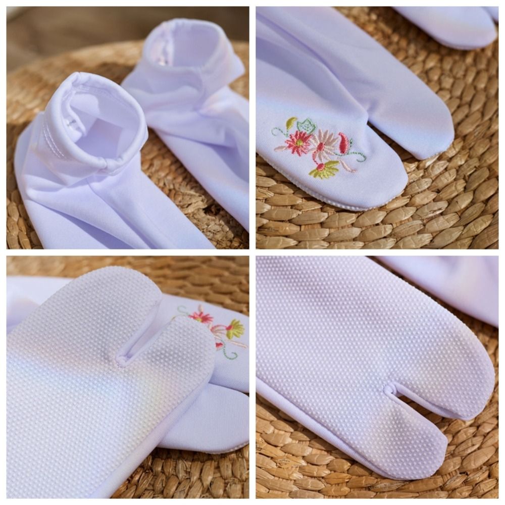 Geborduurde Bloemen Twee-Teen  - Embroidery On Socks recensie en prijs