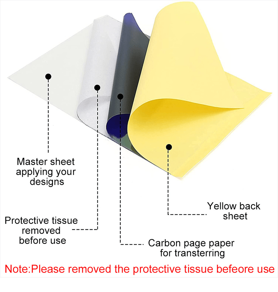 1 pak tattoo-transferpapier st - Transfer Paper Carbon recensie en prijs