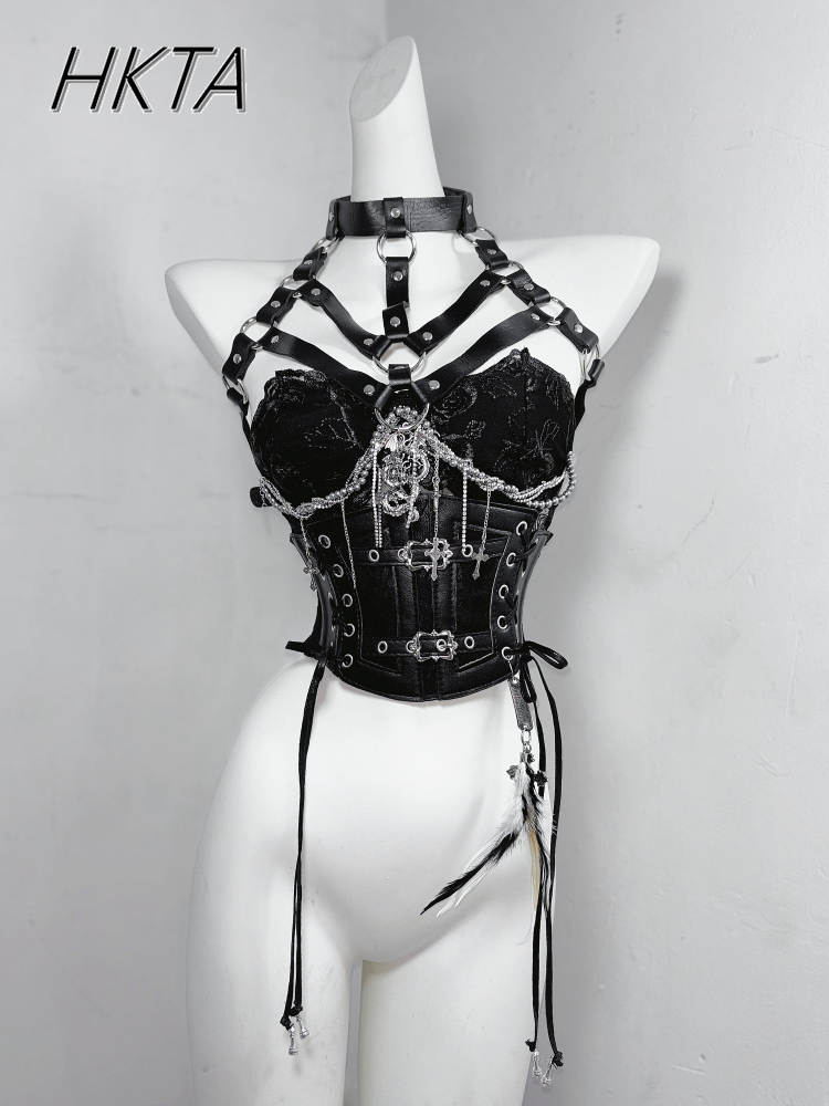 Donkere Stijl Goth Metalen Ket - Embroidery Rose recensie en prijs