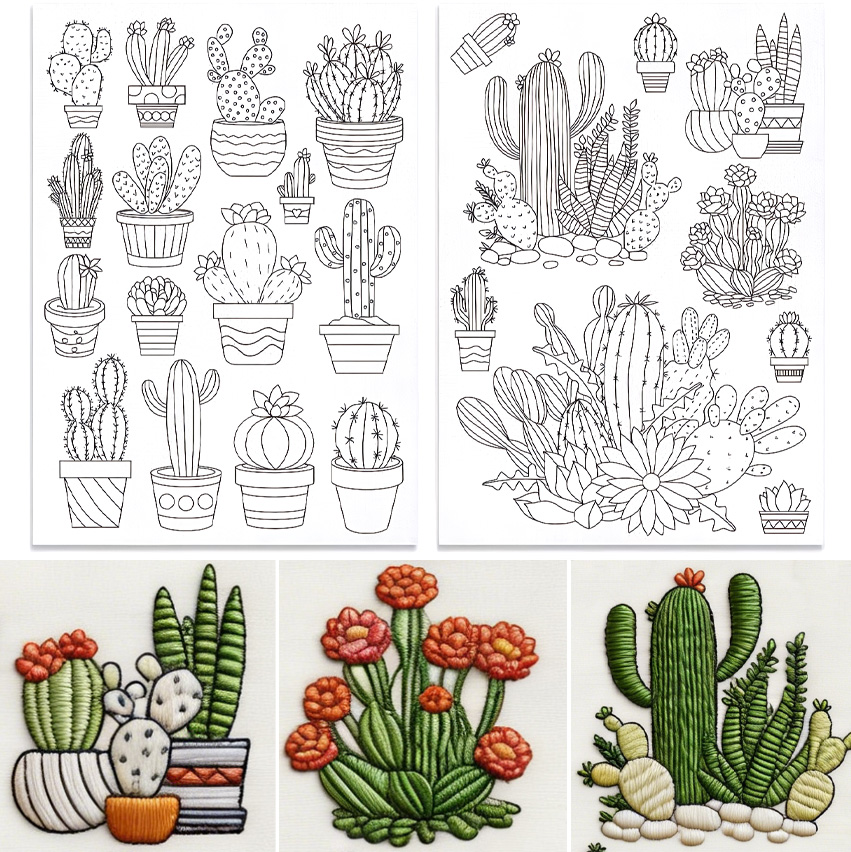 48-delige cactusborduurset, ze - Water Soluble Stabilizer recensie en prijs