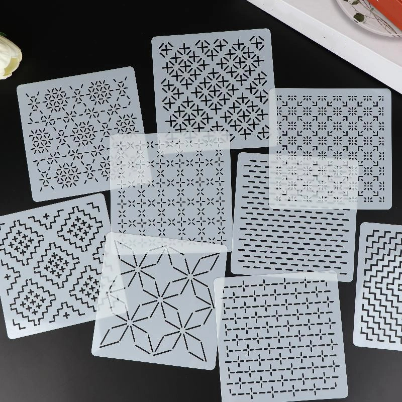 [J]9/32 stuks Sashiko borduurw - Embroidery Diy recensie en prijs