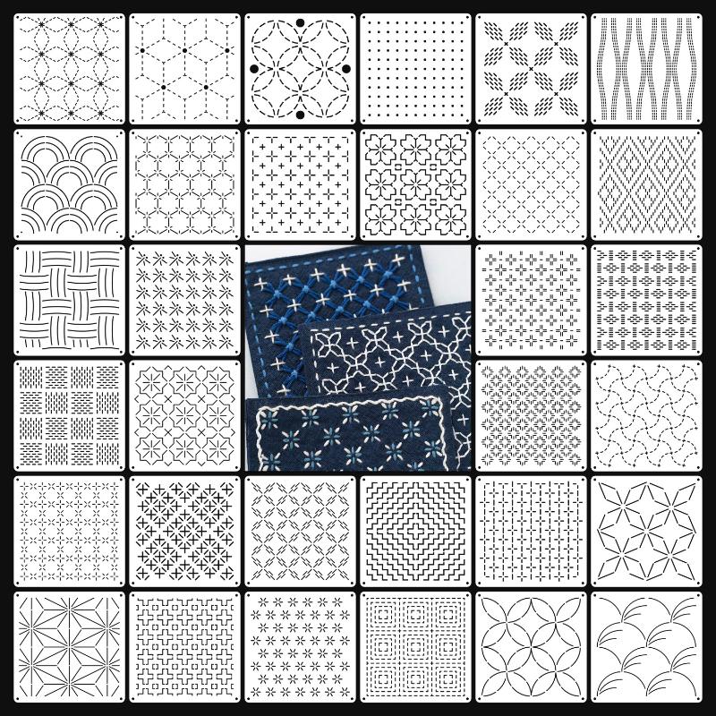 9/32 stuks Sashiko borduurwerk - Embroidery Diy recensie en prijs