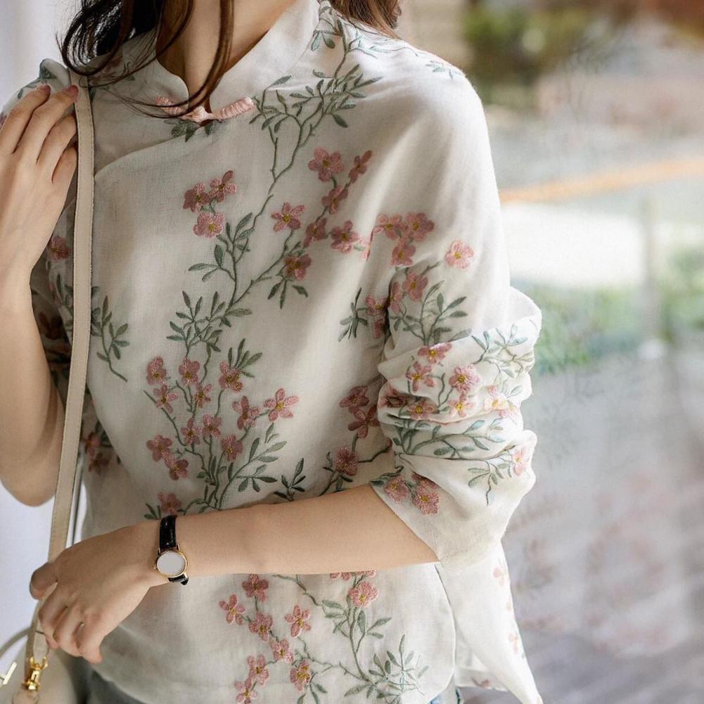 Vrouwen Shirt Chinese Stijl Bo - Embroidery Cardigan recensie en prijs