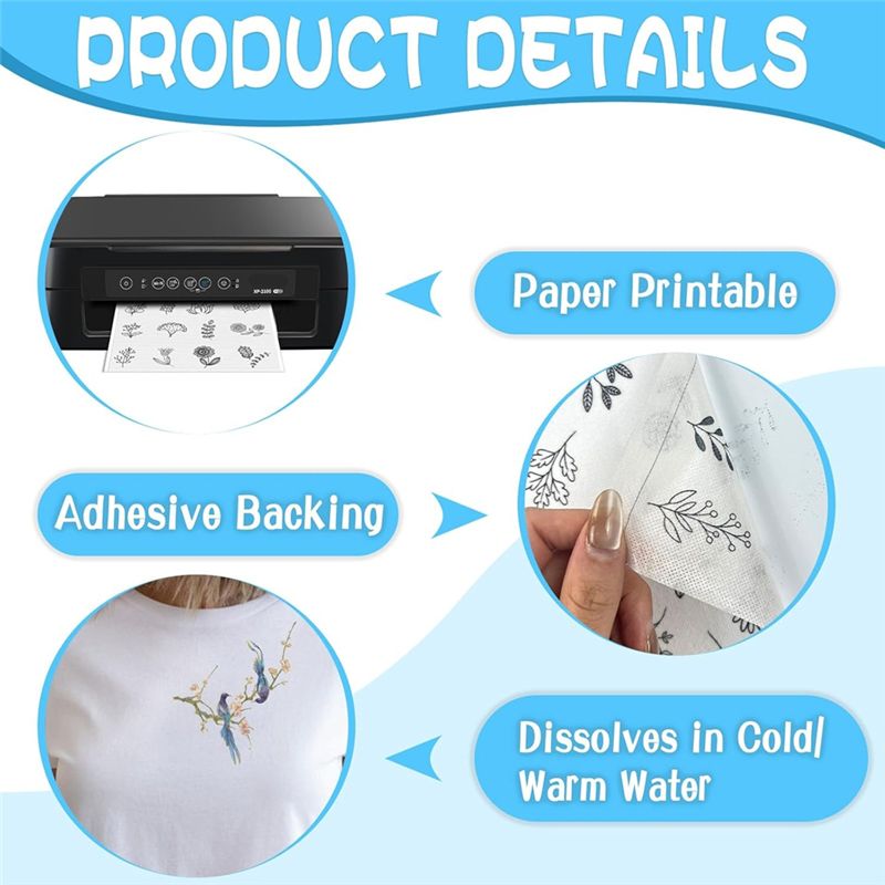 LIKE WISH 15 STUKS A4 Wateropl - Water Soluble Stabilizer recensie en prijs