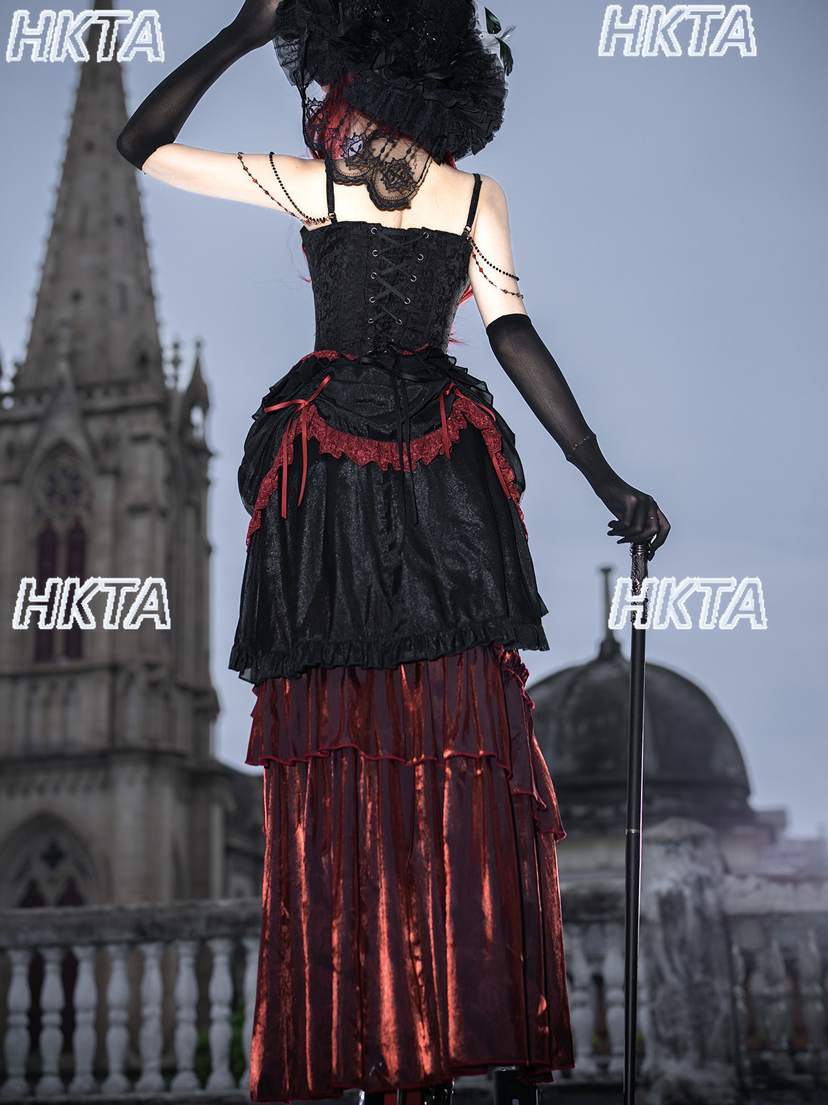 Elegante vintage donkere goth  - Embroidery Vest recensie en prijs