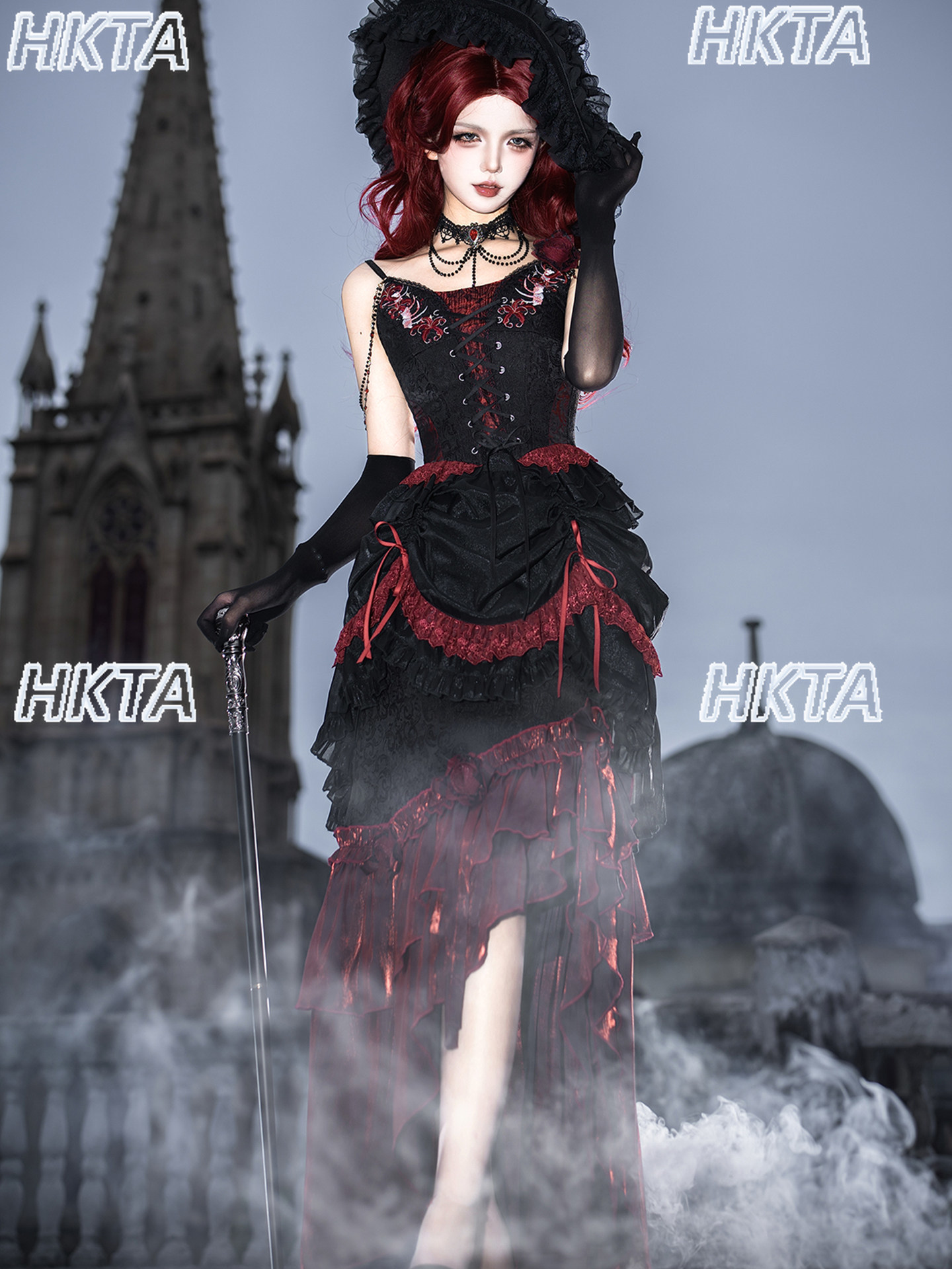 Elegante vintage donkere goth  - Embroidery Vest recensie en prijs